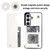Samsung Galaxy S26 Double Buckle Rhombic PU Leather Phone Case - White