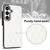 Samsung Galaxy S26 Double Buckle Rhombic PU Leather Phone Case - White