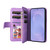 Samsung Galaxy S26 Dual-color 9 Card Slots Zipper Wallet Leather Phone Case - Purple