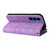 Samsung Galaxy S26 Dual-color 9 Card Slots Zipper Wallet Leather Phone Case - Purple
