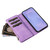 Samsung Galaxy S26 Dual-color 9 Card Slots Zipper Wallet Leather Phone Case - Purple