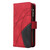 Samsung Galaxy S26 Dual-color 9 Card Slots Zipper Wallet Leather Phone Case - Red