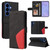 Samsung Galaxy S26 Dual-color Splicing Flip Leather Phone Case - Black
