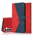 Samsung Galaxy S26 Dual-color Stitching Leather Phone Case - Red Blue