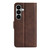 Samsung Galaxy S26 Dual-side Magnetic Buckle Horizontal Flip Leather Phone Case - Brown