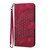 Samsung Galaxy S26 Elephant Head Embossed Phone Leather Case with Lanyard - Rose Red