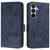Samsung Galaxy S26 Embossed Rose RFID Anti-theft Leather Phone Case - Dark Blue