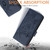 Samsung Galaxy S26 Embossed Rose RFID Anti-theft Leather Phone Case - Dark Blue