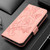 Samsung Galaxy S26 Embossed Rose RFID Anti-theft Leather Phone Case - Pink