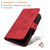 Samsung Galaxy S26 Embossed Rose RFID Anti-theft Leather Phone Case - Red