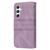 Samsung Galaxy S26 Embossed Stripes Skin Feel Leather Phone Case - Light Purple
