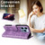 Samsung Galaxy S26 Embossed Sunflower Leather Phone Case - Purple