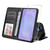 Samsung Galaxy S26 ENKAY Card Wallet Calf Texture Leather Phone Case with 0.18mm High Aluminum-silicon Glass Film - Black