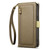 Samsung Galaxy S26 ESEBLE E11 Colorful Litchi Pattern Zipper Wallet Leather Phone Case - Amber Brown