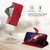 Samsung Galaxy S26 Fashion Calf Texture Zipper Leather Phone Case - Red