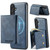 Samsung Galaxy S26 Fierre Shann 2 in 1 Holder RFID Card Slot Wallet MagSafe Phone Case - Blue