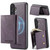 Samsung Galaxy S26 Fierre Shann 2 in 1 Holder RFID Card Slot Wallet MagSafe Phone Case - Purple