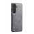 Samsung Galaxy S26 Fierre Shann FS-027 Cowhide Texture MagSafe Magnetic Phone Case - Grey