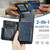 Samsung Galaxy S26 Fierre Shann Oil Wax Vegan Leather Magnetic Card Holder Back Phone Case - Blue