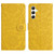 Samsung Galaxy S26 Floral Embossed Pattern Leather Phone Case - Yellow