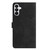 Samsung Galaxy S26 Flower Embossing Pattern Leather Phone Case - Black