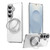 Samsung Galaxy S26 Gear-Style Stress Relief 360 Rotation Holder MagSafe Phone Case - Transparent