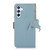 Samsung Galaxy S26 Genuine Leather Mino Magnetic RFID Leather Phone Case - Ice Blue