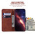 Samsung Galaxy S26 Geometric Embossed Leather Phone Case - Brown