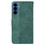 Samsung Galaxy S26 Geometric Embossed Leather Phone Case - Green