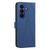 Samsung Galaxy S26 Geometric Pattern RFID Leather Phone Case - Blue