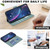 Samsung Galaxy S26 Geometric Pattern RFID Leather Phone Case - Green