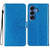 Samsung Galaxy S26 Glitter Powder Flip Leather Phone Case - Blue