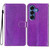 Samsung Galaxy S26 Glitter Powder Flip Leather Phone Case - Purple