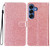 Samsung Galaxy S26 Glitter Powder Flip Leather Phone Case - Rose Gold