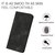 Samsung Galaxy S26 Heart Pattern Skin Feel Leather Phone Case - Black