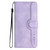Samsung Galaxy S26 Heart Pattern Skin Feel Leather Phone Case - Purple