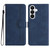 Samsung Galaxy S26 Heart Pattern Skin Feel Leather Phone Case - Royal Blue