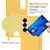 Samsung Galaxy S26 Integrated Card Bag Solid Color Liquid Silicone Phone Case with Lanyard - Yellow