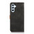 Samsung Galaxy S26 KHAZNEH Dual-color Cowhide Texture Flip Leather Phone Case - Black