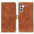 Samsung Galaxy S26 KHAZNEH Retro Texture Horizontal Flip Leather Phone Case - Brown
