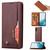 Samsung Galaxy S26 Knead Skin Texture Flip Leather Phone Case - Wine Red