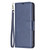 Samsung Galaxy S26 Lambskin Texture Pure Color Flip Leather Phone Case - Blue