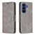 Samsung Galaxy S26 Lambskin Texture Pure Color Flip Leather Phone Case - Grey
