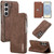 Samsung Galaxy S26 LC.IMEEKE Hon Ancient Series Flip Leather Phone Case - Coffee