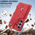 Samsung Galaxy S26 LC.IMEEKE Hon Ancient Series Flip Leather Phone Case - Red