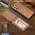 Samsung Galaxy S26 LC.IMEEKE L3 Series Detachable RFID Card Bag Magsafe Phone Case - Brown