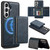 Samsung Galaxy S26 LC.IMEEKE L5 Series Detachable RFID Card Bag Magsafe Phone Case - Blue