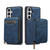 Samsung Galaxy S26 LC.IMEEKE L6 Series Zipper Card Bag MagSafe Magnetic Phone Case - Blue
