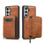Samsung Galaxy S26 LC.IMEEKE L6 Series Zipper Card Bag MagSafe Magnetic Phone Case - Brown