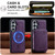 Samsung Galaxy S26 LC.IMEEKE L6 Series Zipper Card Bag MagSafe Magnetic Phone Case - Purple